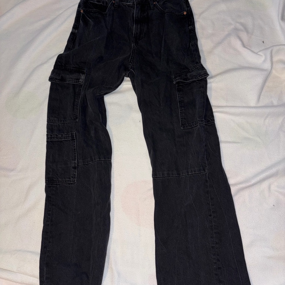 Women’s Black Cargo Jeans